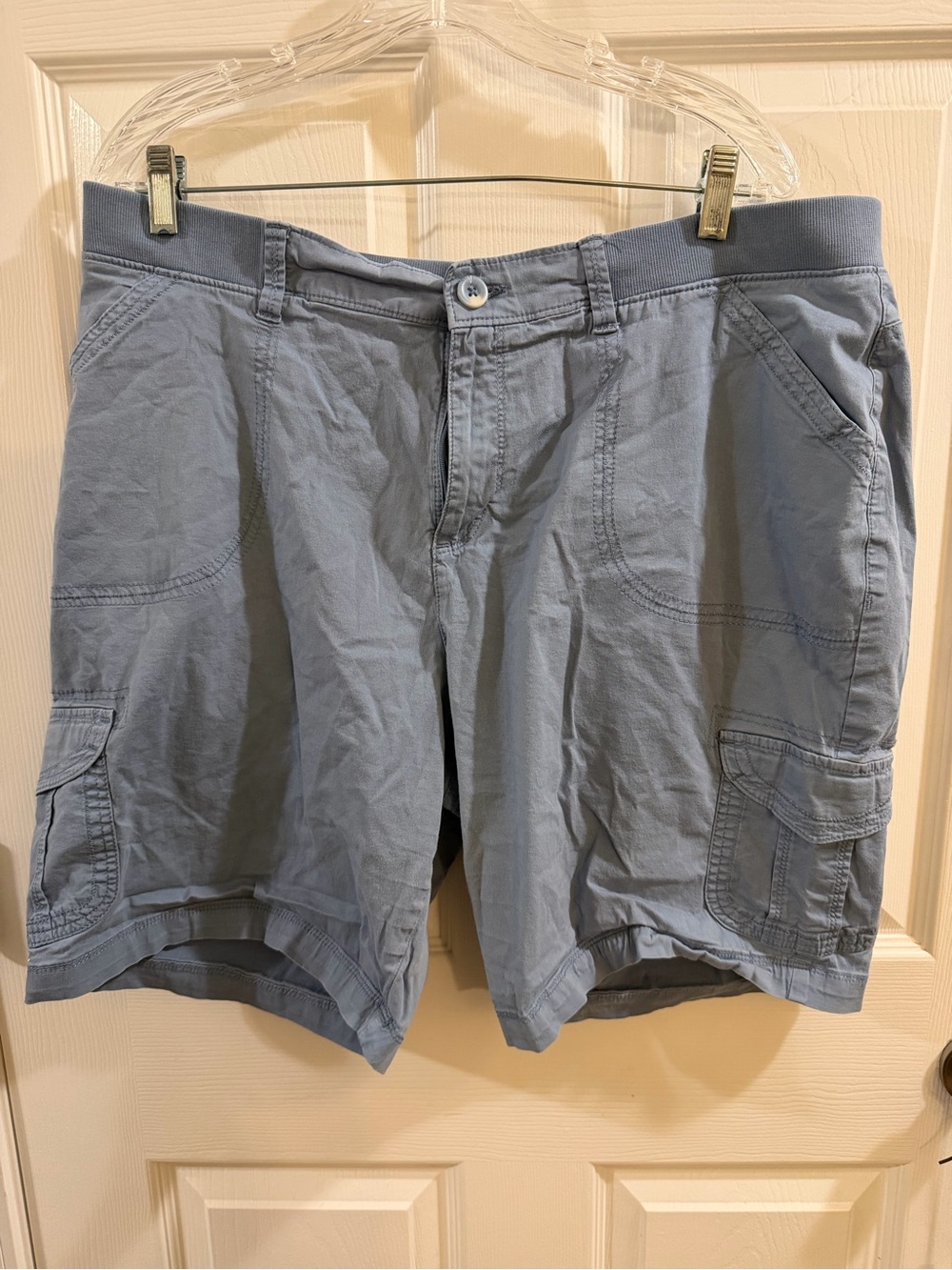 Lee Women's Light Blue Cargo Shorts